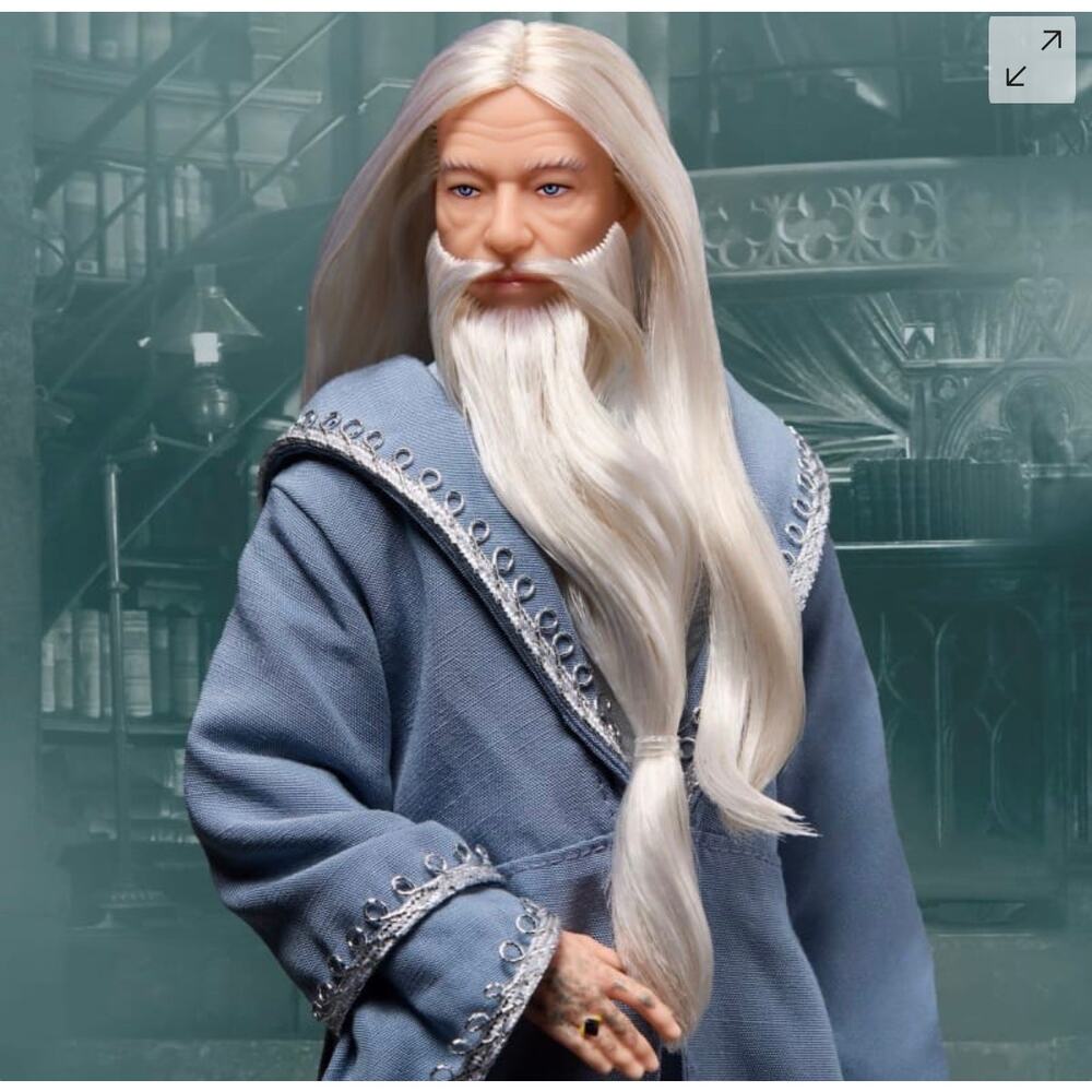 NRFB Albus Dumbledore Collector Doll HND83 Harry Potter Mattel MINT Wizard - Picture 5 of 13